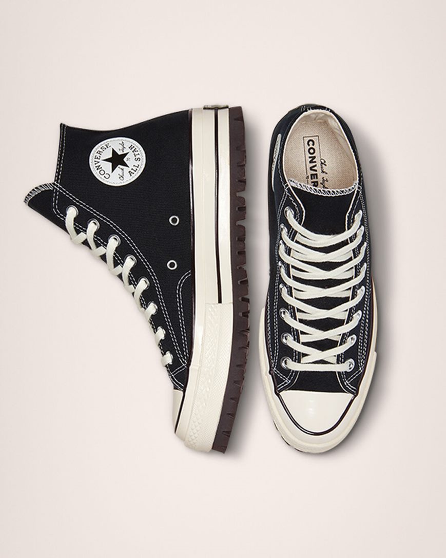 Dámské Boty Vysoké Converse Chuck 70 Trek Černé | CZ HQMC03